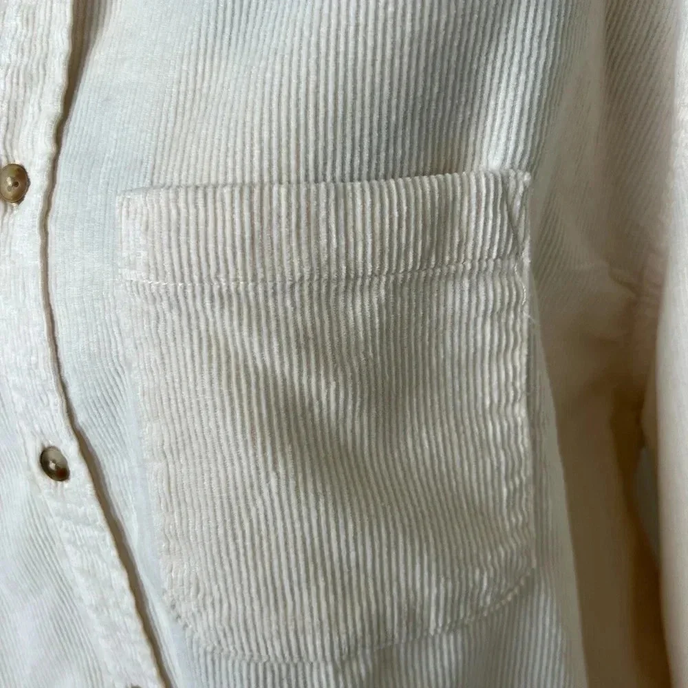 ASOS DESIGN oversized 90s style corduroy shirt Sz S - Picture 3 of 6